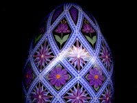 Purple Diamonds Ukrainian Easter Egg Pysanky By So Jeo